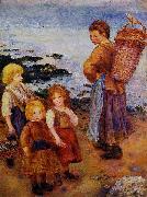 Pierre-Auguste Renoir Les pecheuses de moules a Berneval painting